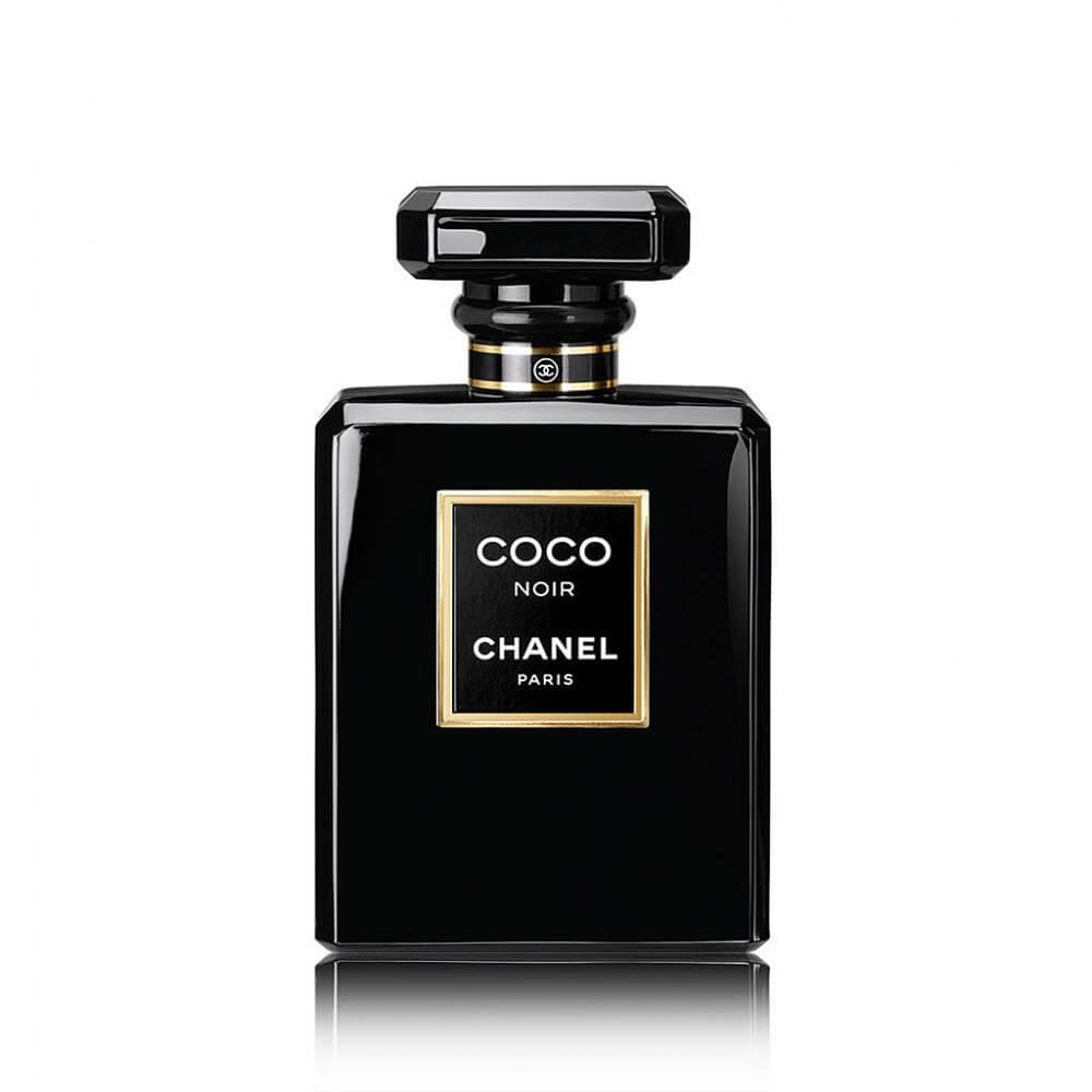 Chanel Coco Noir Women 100ml EDP Tester, featuring a sleek bottle design with cap, offering a rich and sensual fragrance with oriental notes.