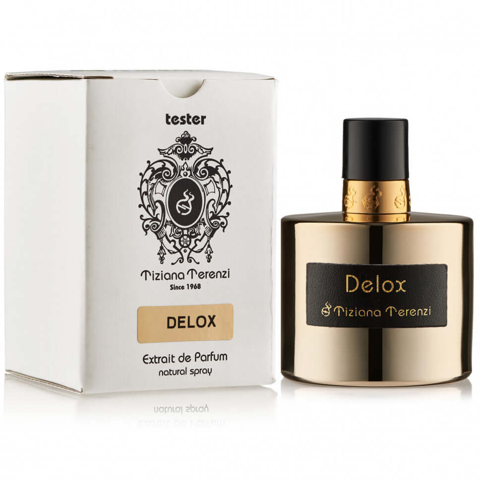 Tiziana Terenzi Delox 100ml/3.4oz Unisex Tester – floral fruity woody fragrance bottle with cap and tester box