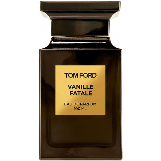 Tom Ford Vanille Fatale tester in dark flacon with square cap and gold label
