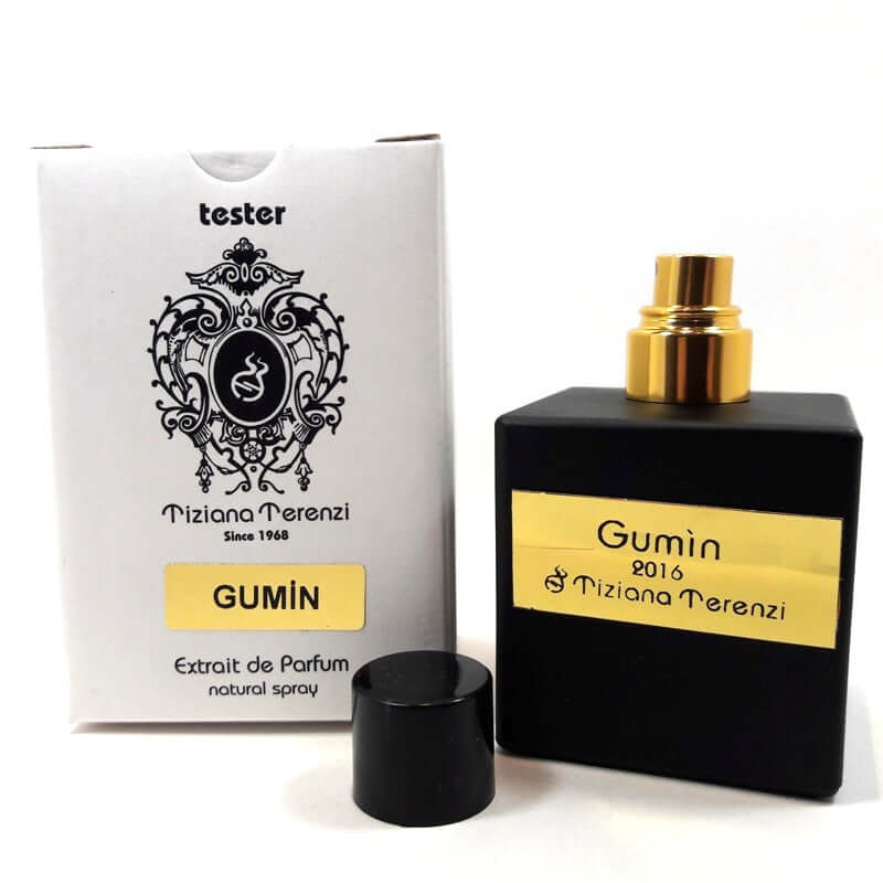 Tiziana Terenzi Gumin 100ml/3.4oz Unisex Tester – fresh citrus woody fragrance bottle with cap and tester box