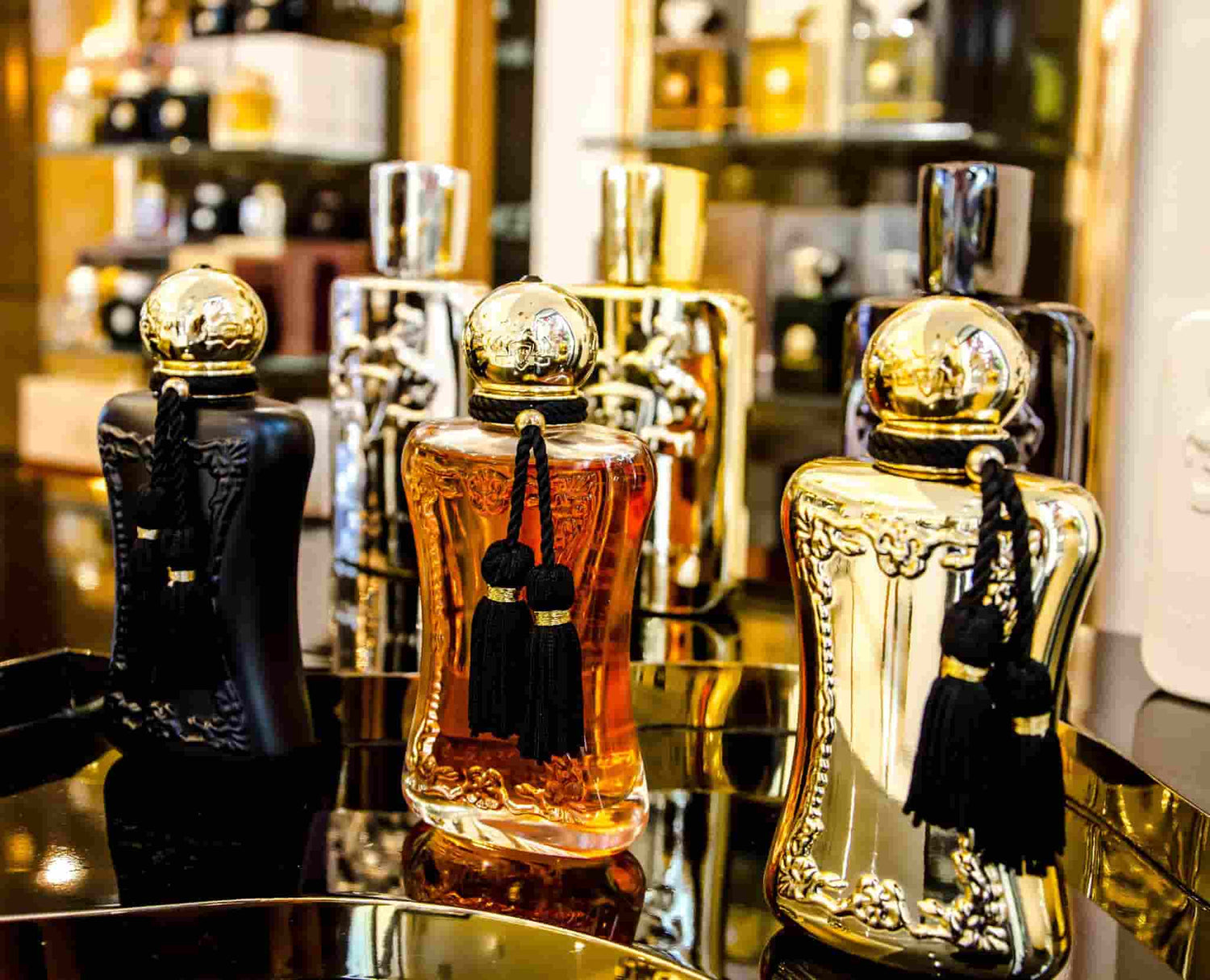 Parfums De Marly tester collection – unique niche fragrances for luxury aficionados.