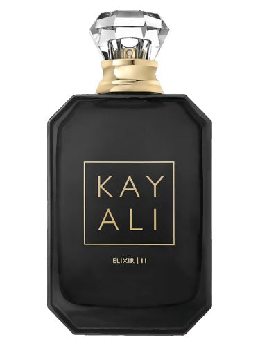 KAYALI Elixir 11 EDP 100ml black bottle with gold label and crystal cap – floral fruity oriental fragrance