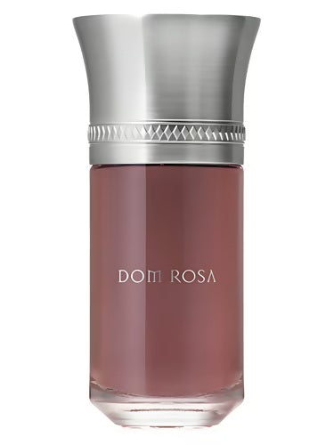 Les Liquides Imaginaires Dom Rosa EDP 100ml bottle with silver cap and rosé-colored perfume liquid.