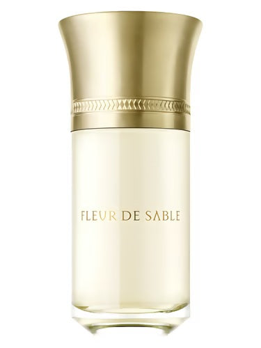 Les Liquides Imaginaires Fleur de Sable EDP 100ml with gold cap and minimalist design, mineral-floral niche fragrance bottle