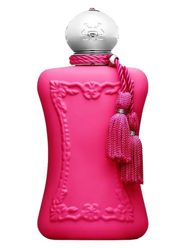 Parfums de Marly Oriana Royal Essence Eau de Parfum 75ml – vibrant pink bottle with silver cap and decorative tassel.