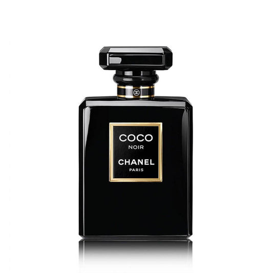 Chanel Coco Noir Women 100ml EDP Tester, featuring a sleek bottle design with cap, offering a rich and sensual fragrance with oriental notes.