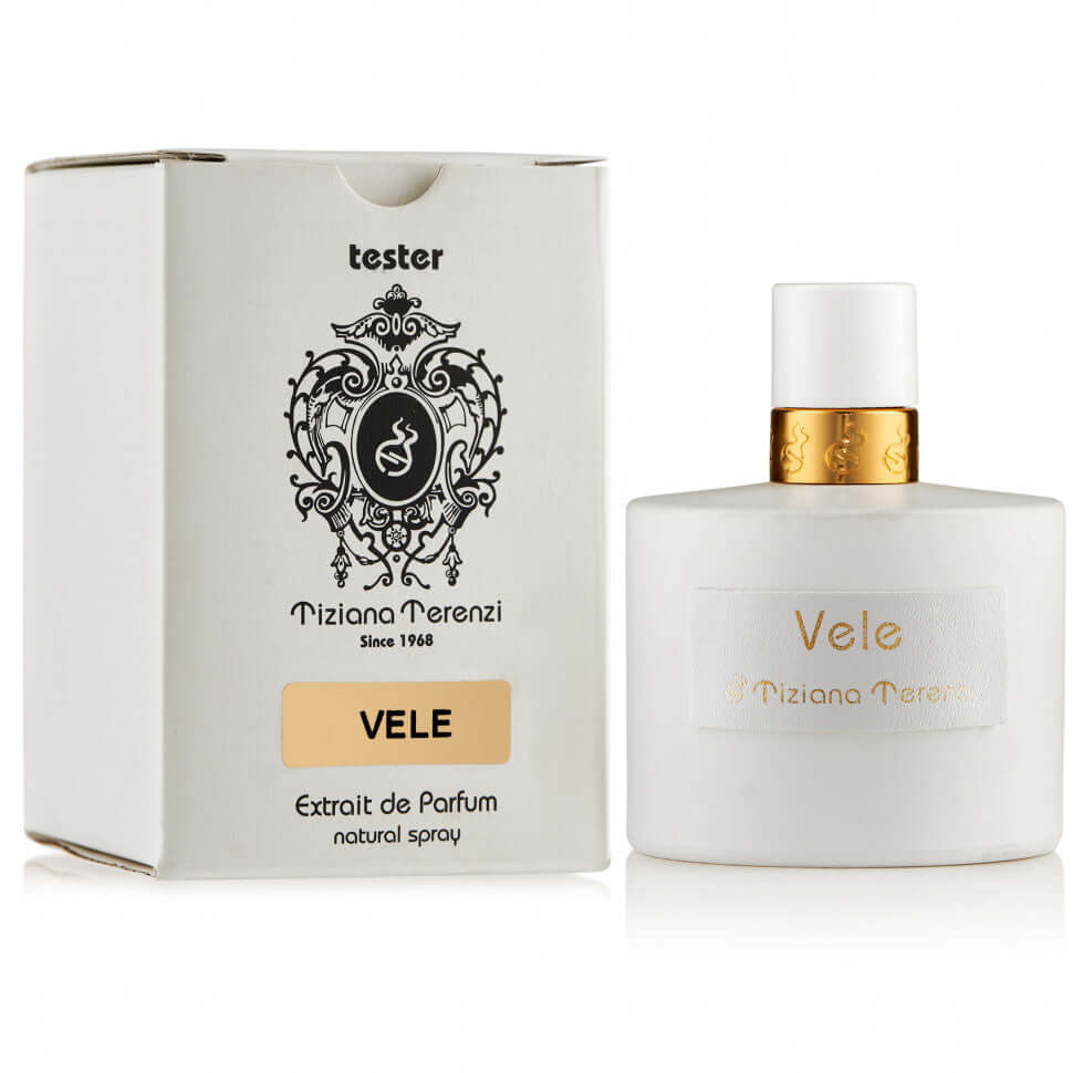 Tiziana Terenzi Vele 100ml/3.4oz Unisex Tester – warm spicy woody fragrance bottle with cap and tester box